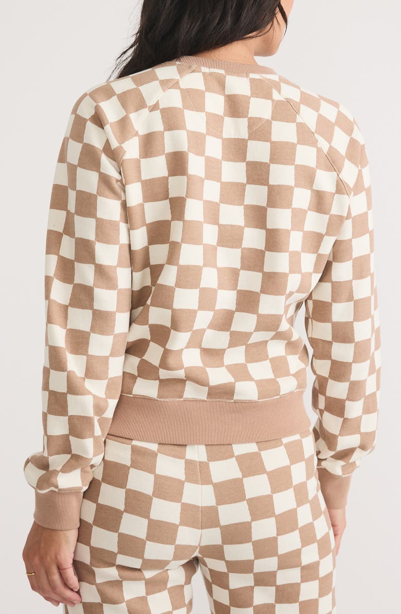 Marine Layer Anytime Check Raglan Sweatshirt, Alternate, color,