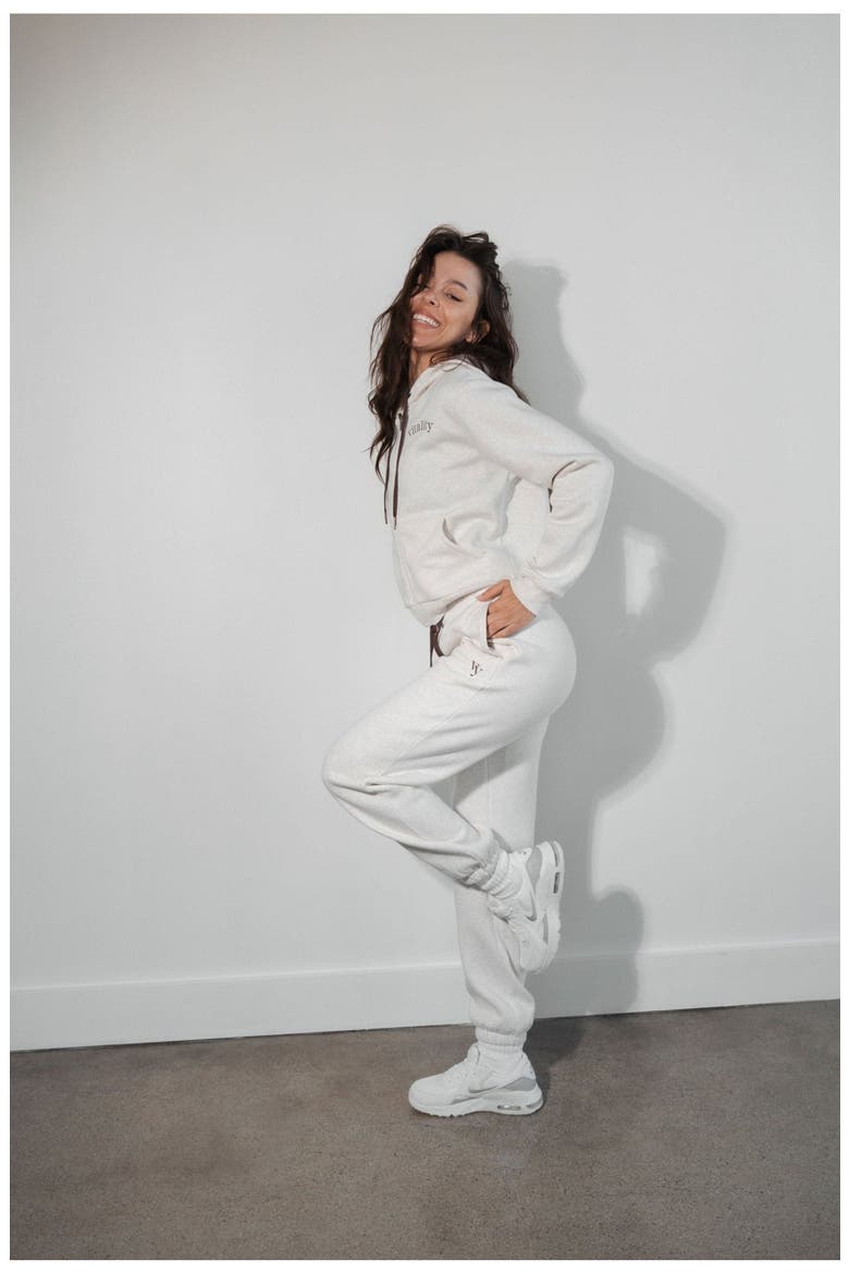 Cozy Uni Jogger, Alternate, color, Oat Marl