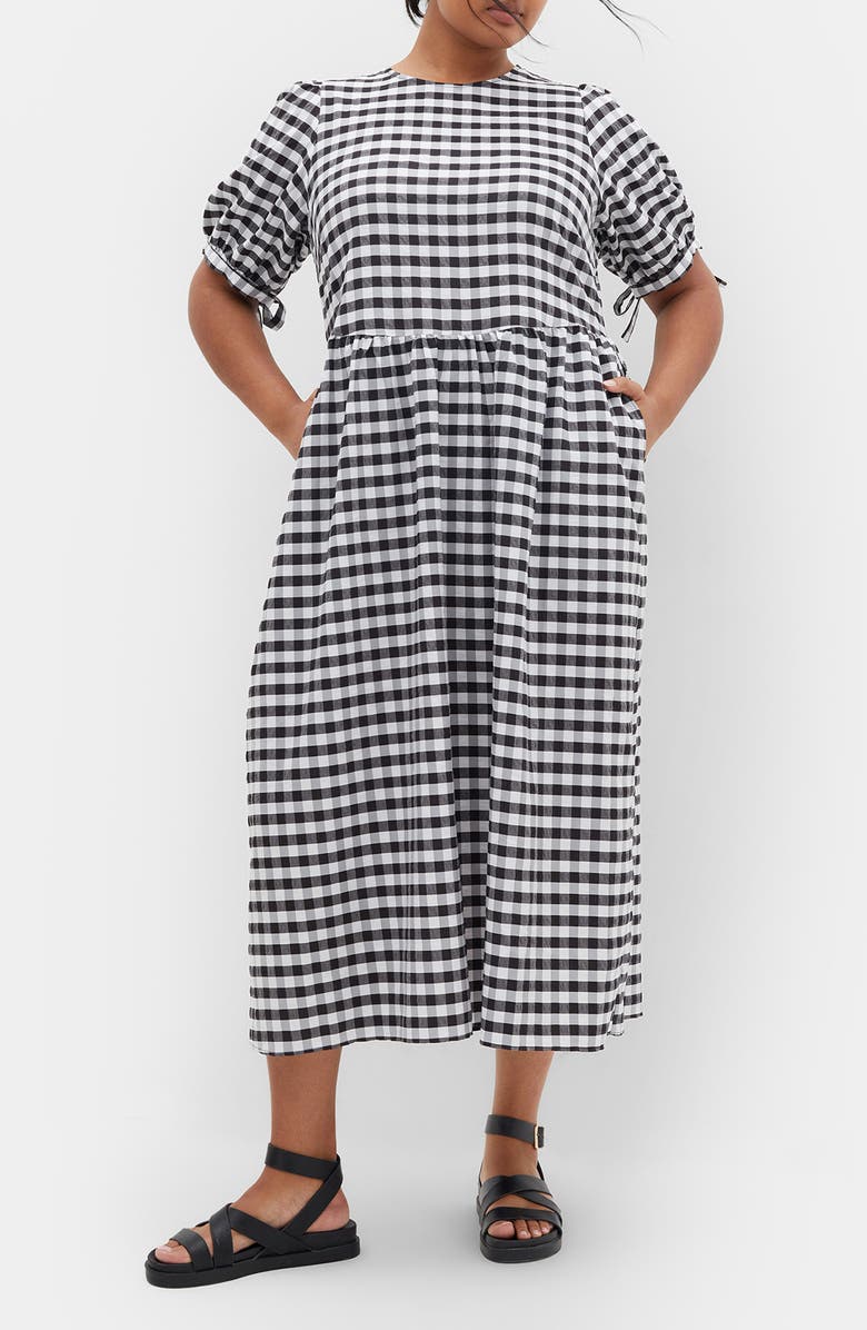 City Chic Valley Check Maxi Dress, Main, color,