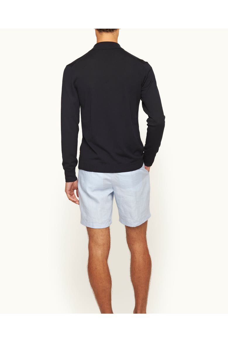 Norwich Lino Tailored Fit Smart Italian Linen Shorts, Alternate, color, SPRINGWATER BLUE
