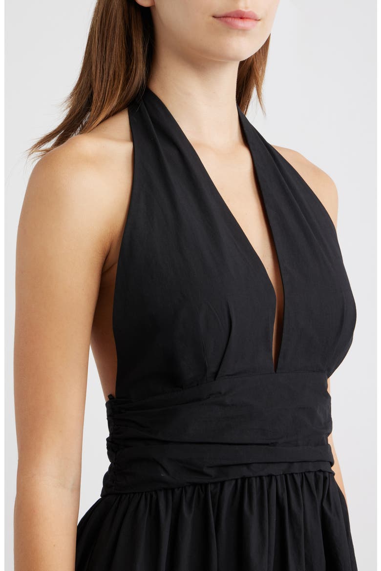 cassis silk dress Shadow Still Print Cotton Silk Dress