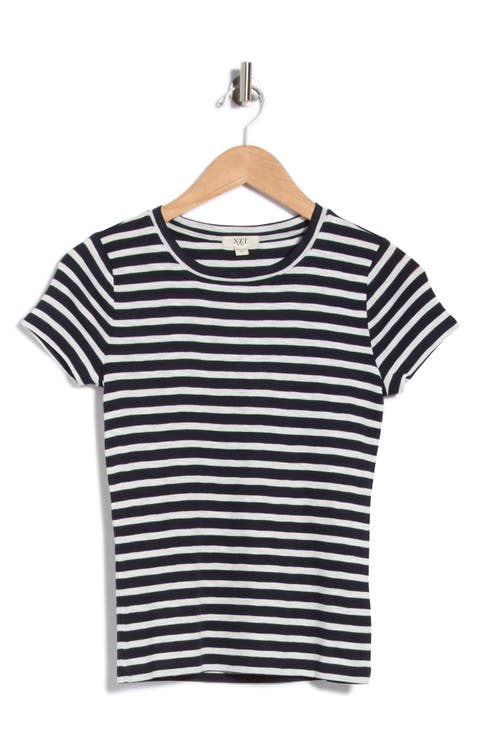 Stripe Crewneck T-Shirt