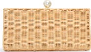 Pamela Munson The Pearl Woven Rattan Clutch