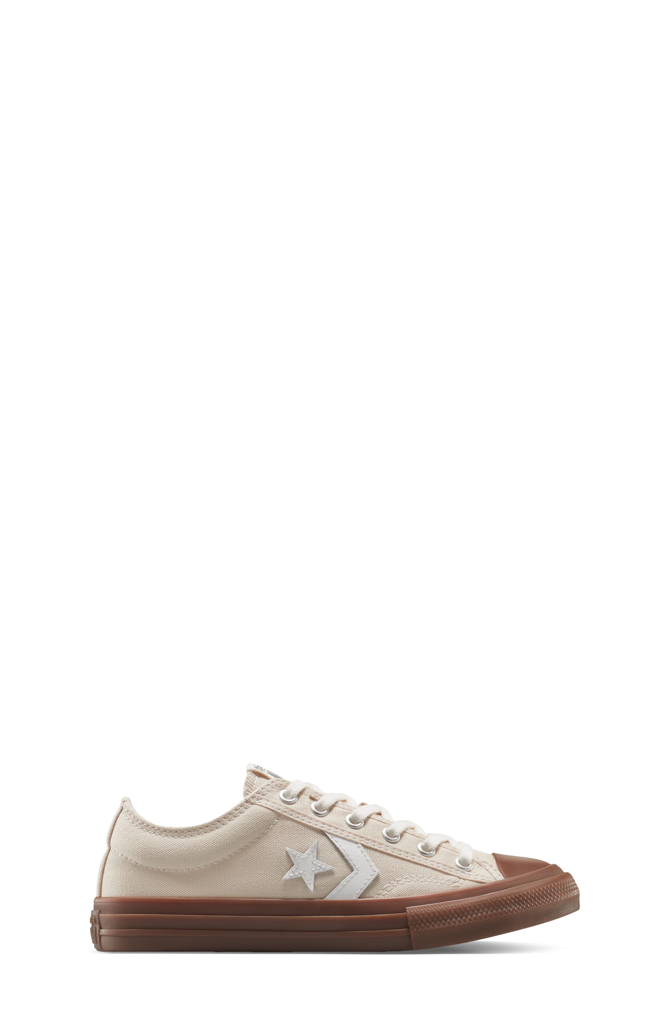 Converse Kids
 Star Player 76 Gum Rubber Sneaker, Alternate, color, Light Dune/ Vintage White/ Gum