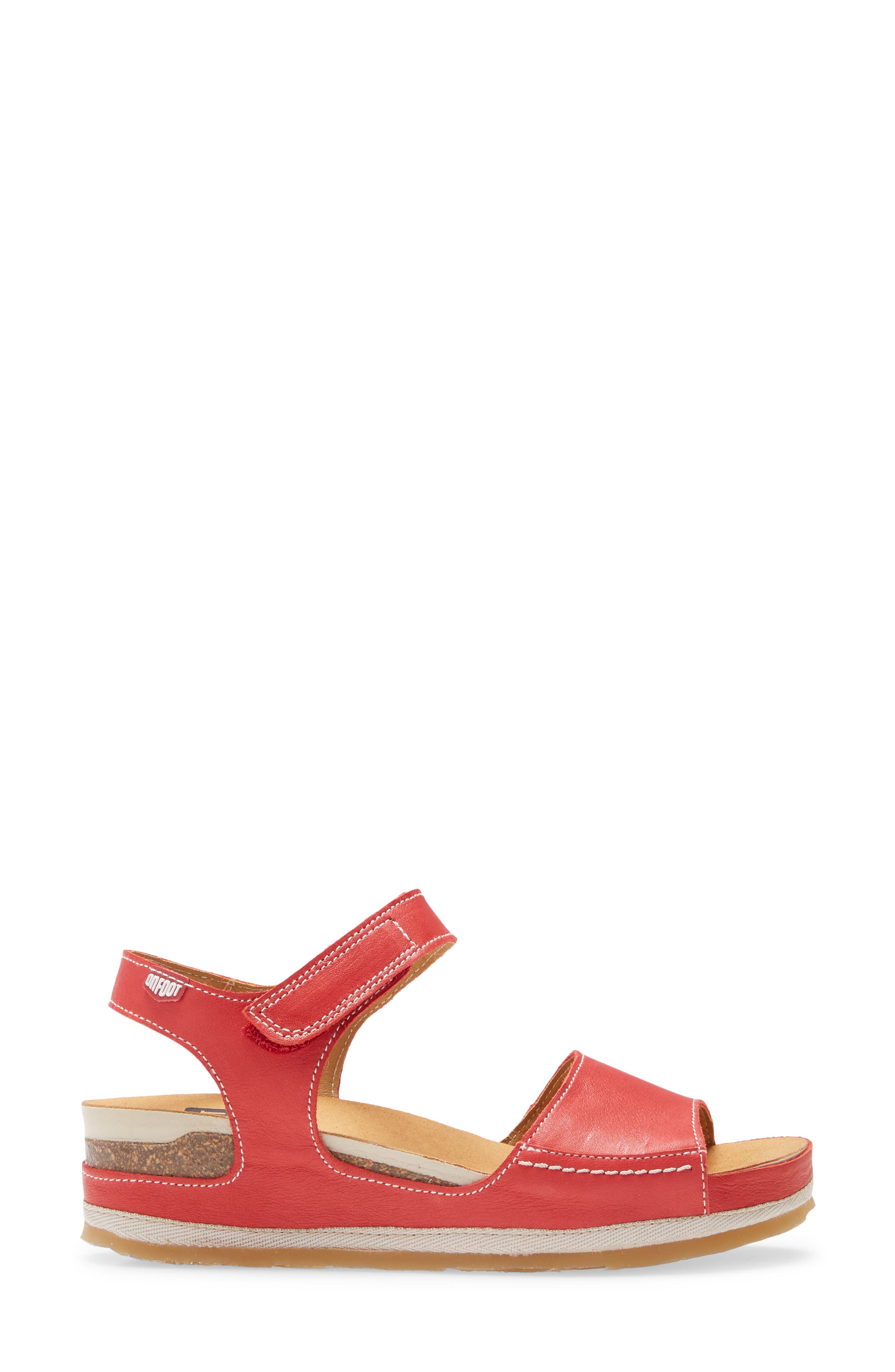 Platform Sandal, Alternate, color, ROJO