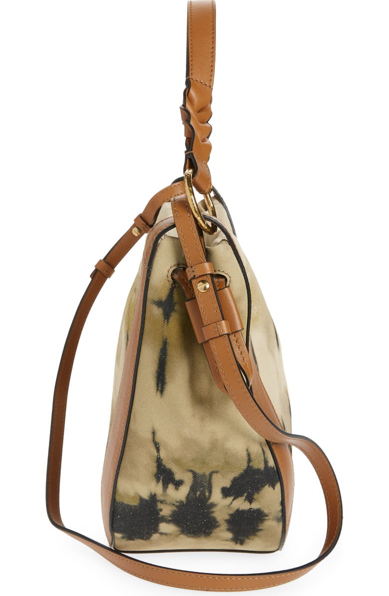 Ulla Johnson Hilma Tie Dye Leather Bucket Bag, Alternate, color,