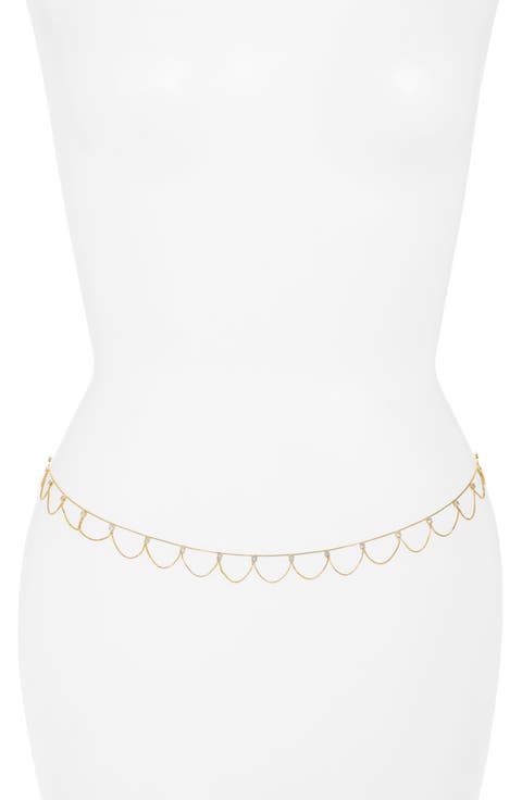 Bad Romance Cubic Zirconia Belly Chain