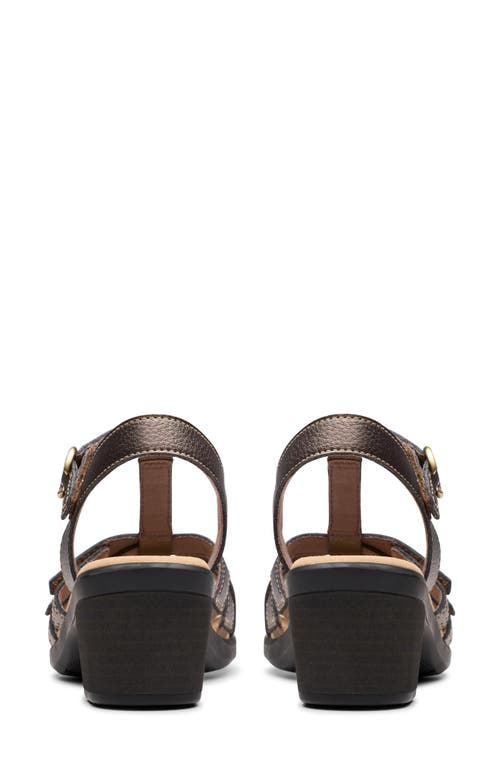 Clarks ® Emily Rose Sandal In Bronze Metallic
