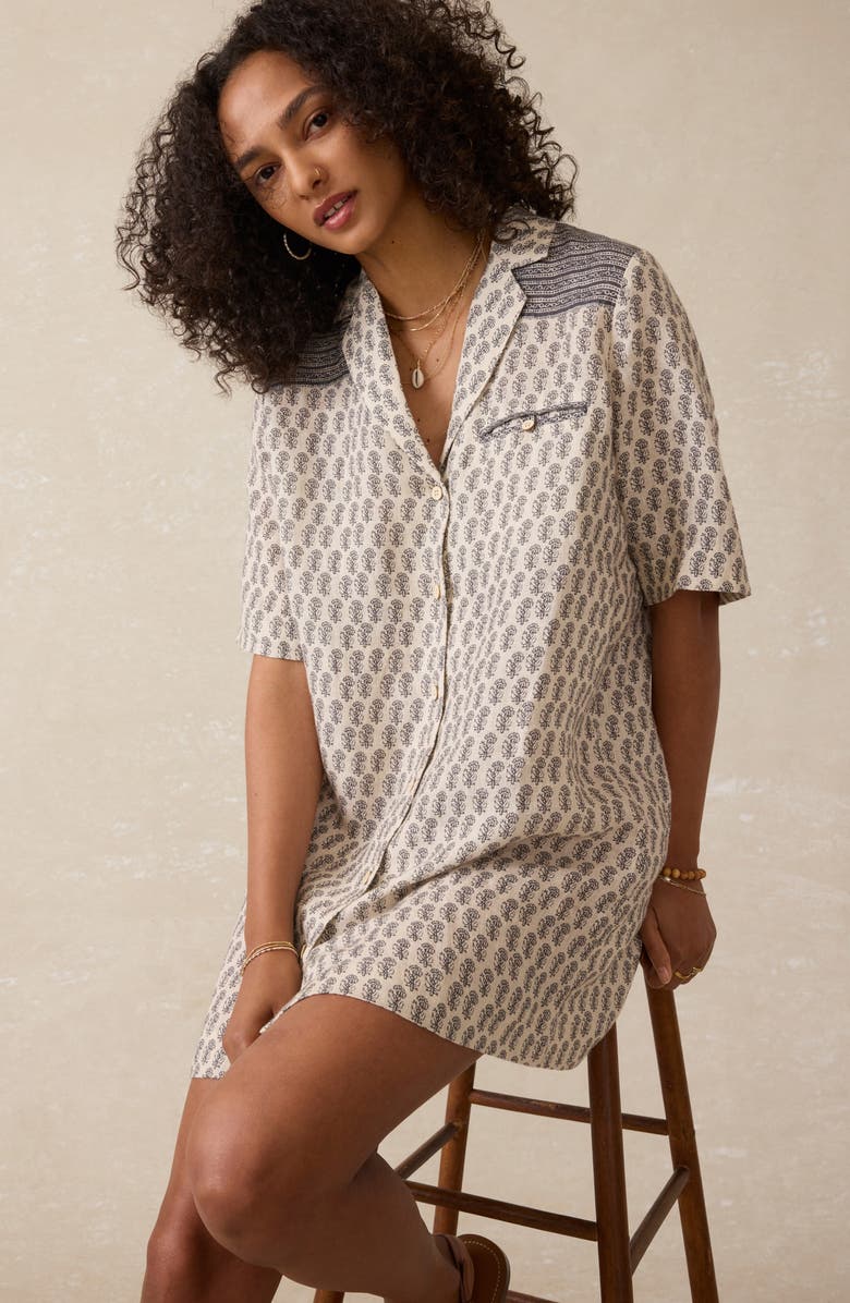 Faherty Paradise Point Shirtdress, Alternate, color, Summer Pearl Blossom