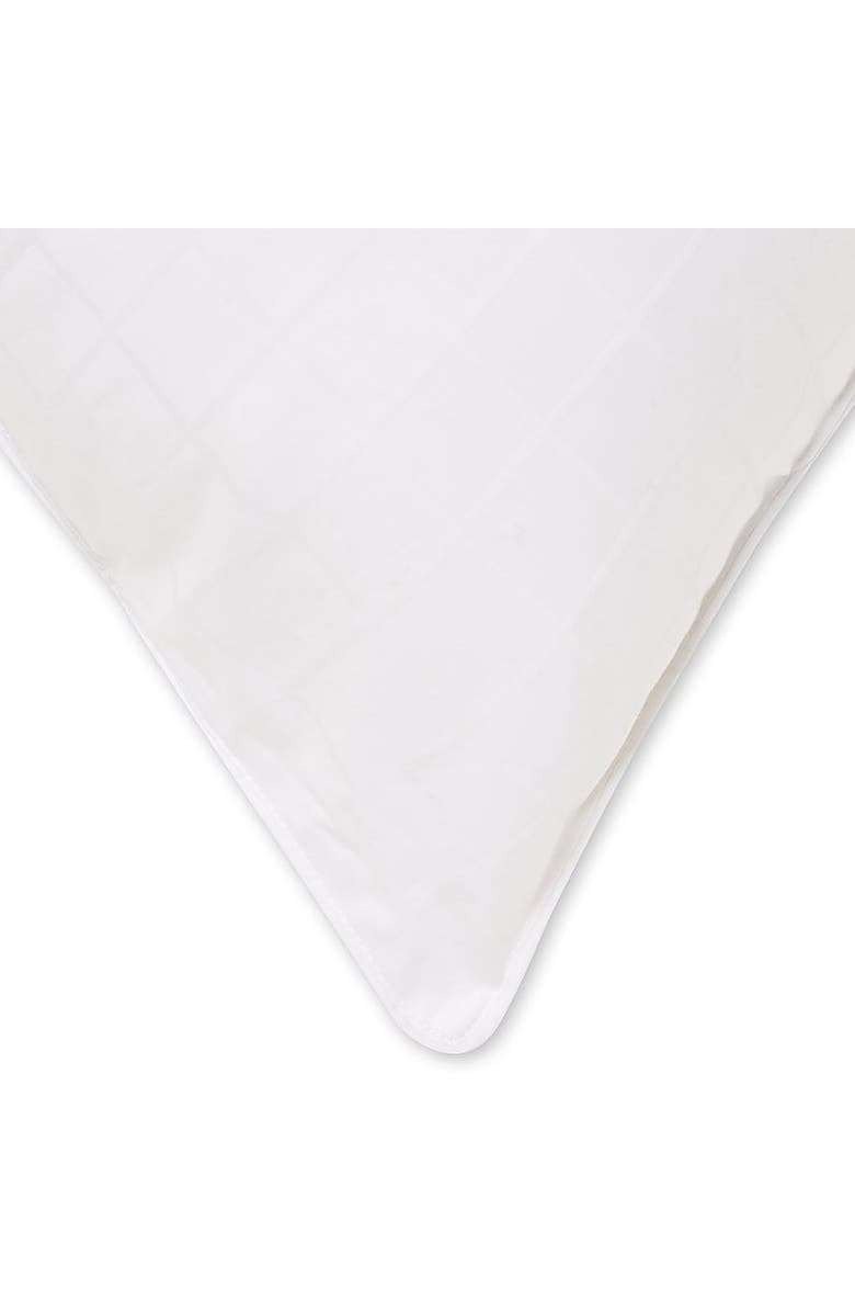 ELLA JAYNE HOME Overstuffed Gel Filled Dobby Windowpane Side/Back Sleeper Cotton Pillow, Alternate, color, White