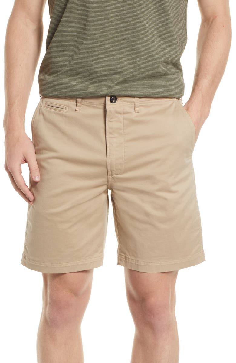 Billy Reid Men's Cotton Blend Chino Shorts, Main, color, Khaki