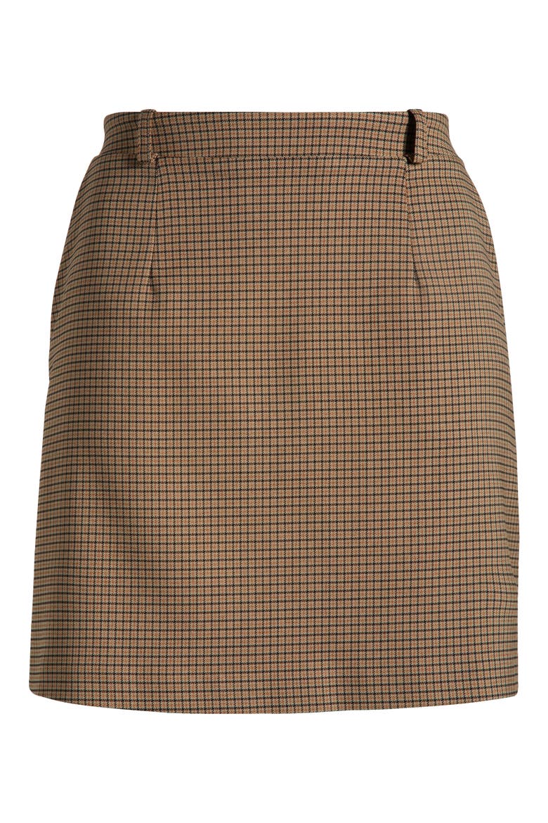 Newton Houndstooth Pencil Skirt, Alternate, color, BROWN HOUNDSTOOTH