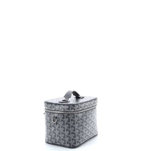 Pre-owned Goyard Goyard Muse Vanity Case Coated Canvas In Gray