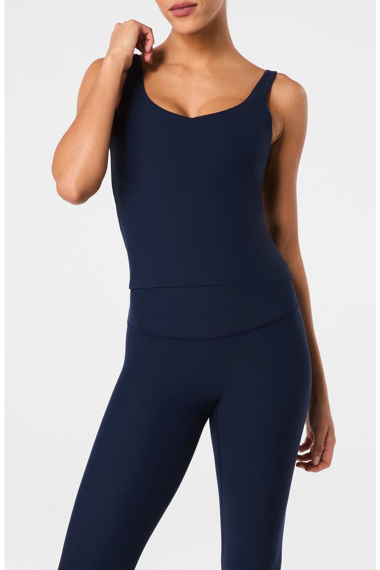 BoostUp V-Neck Tank, Main, color, TIMELESS NAVY