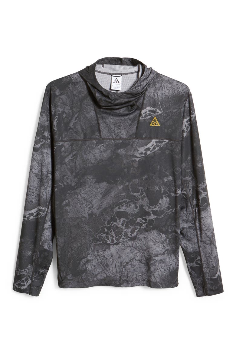 ACG Dri-FIT UV Lava Tree Pullover Hoodie, Alternate, color, BLACK/ PEAT MOSS
