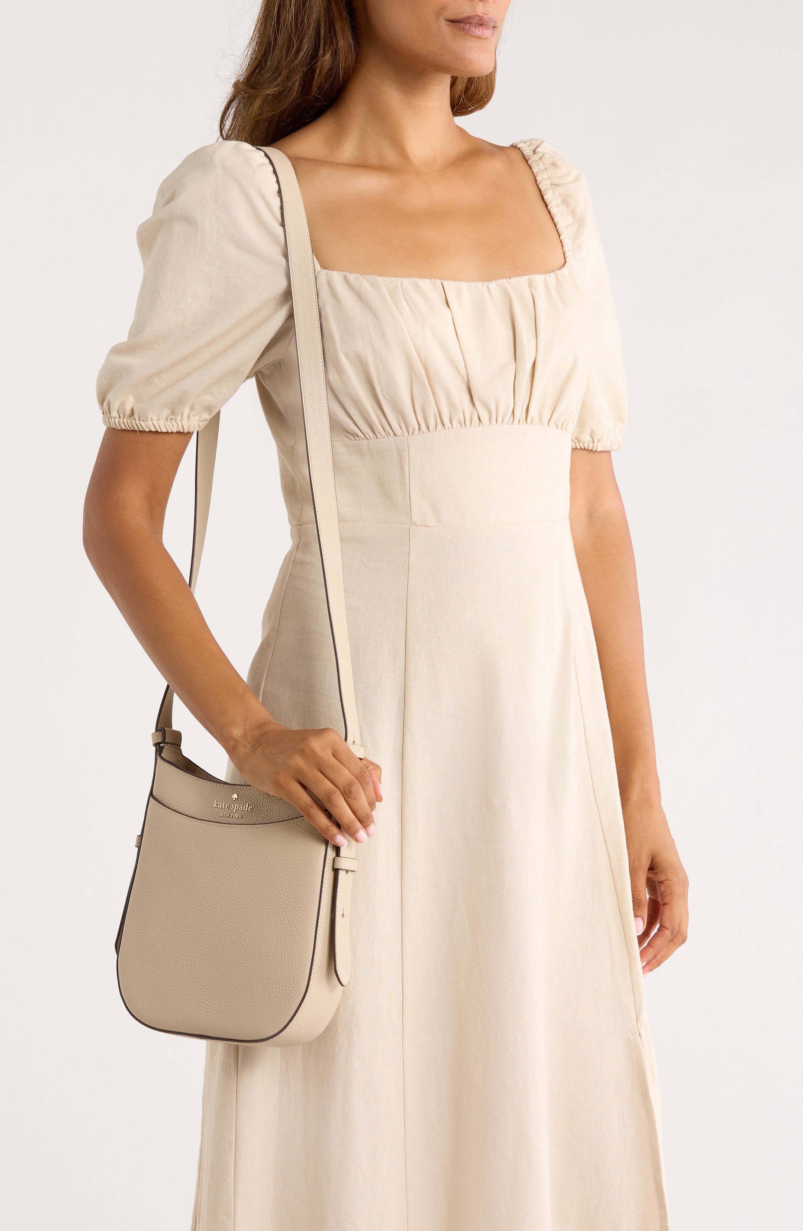 Kate Spade New York leila crossbody bag, Alternate, color, Light Sand