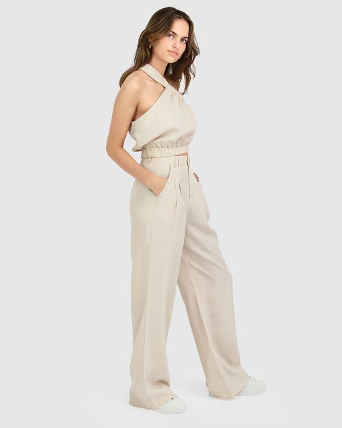 Belle & Bloom State Of Play Wide Leg Pant - Sand