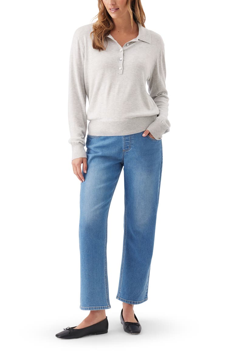 Teddy Straight Leg Maternity Jeans, Alternate, color, Classic Blue