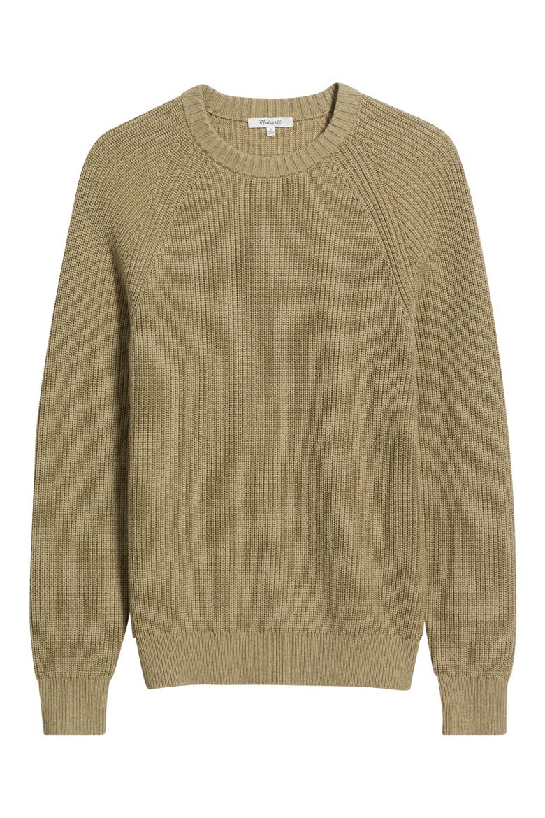 Shaker Stitch Cotton Sweater, Alternate, color, HEATHER SAGE
