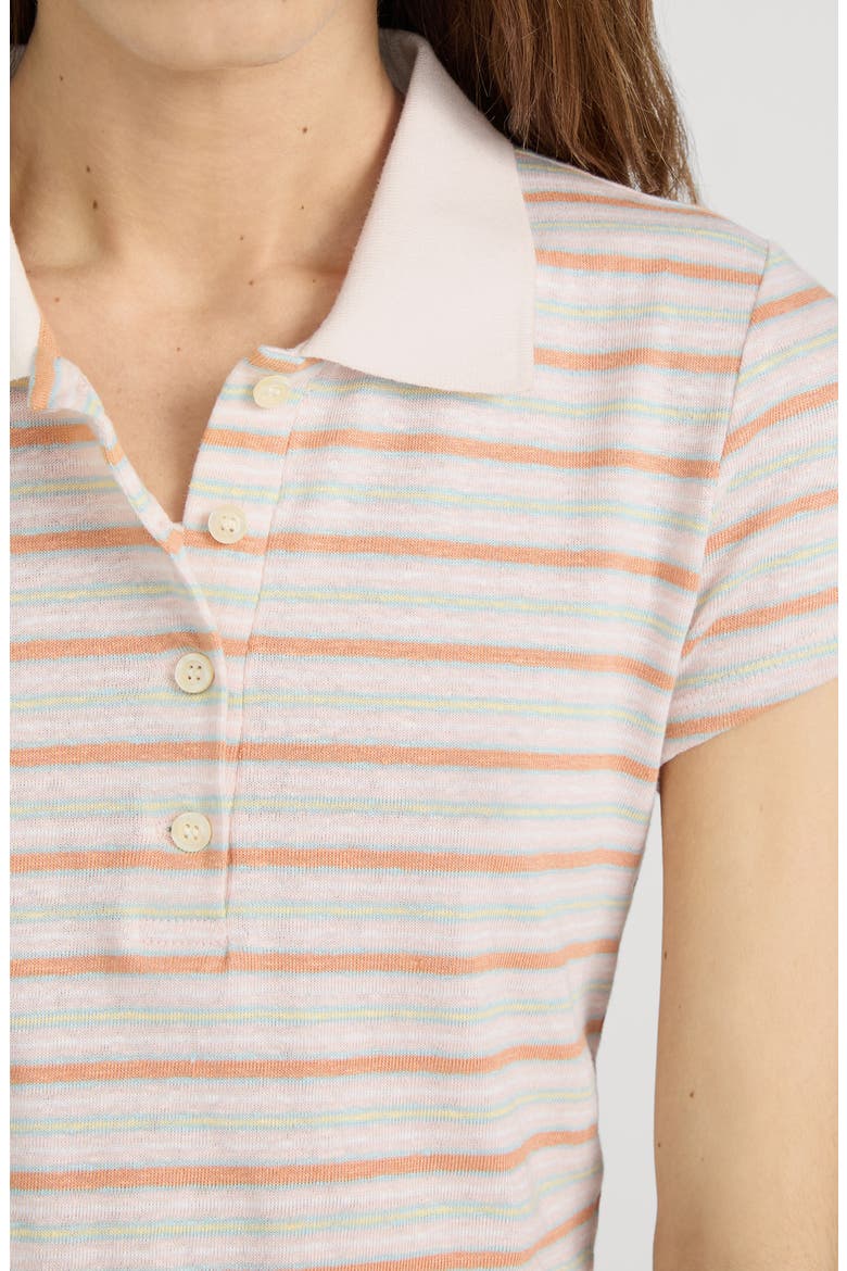 The Striped Polo, Alternate, color, PINK SAND MULTI