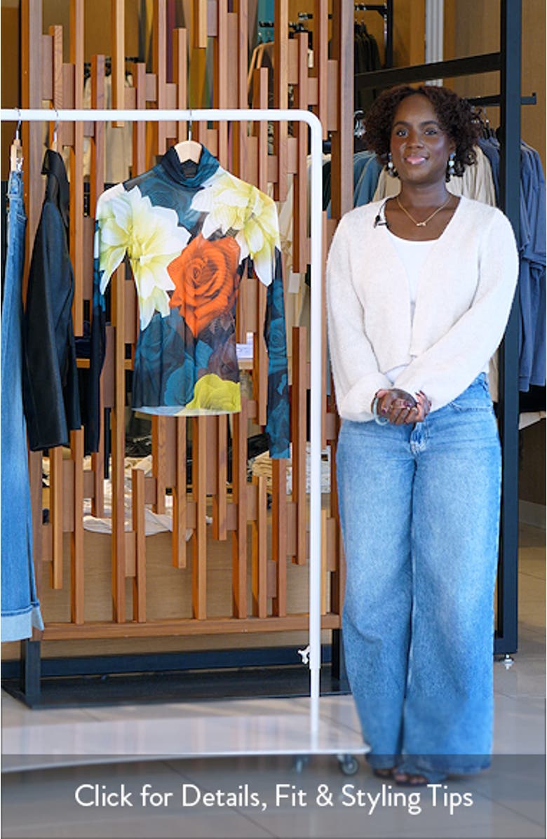 Zadie Floral Mesh Top, sales video thumbnail