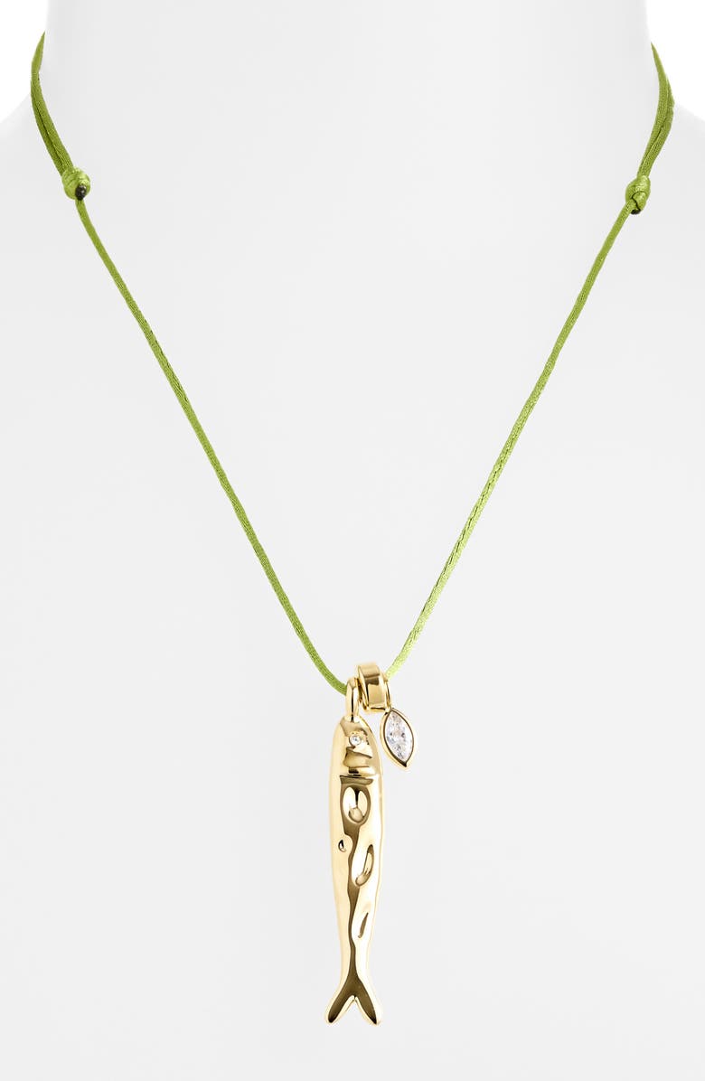 Éliou Isda Pendant Necklace, Alternate, color, Green