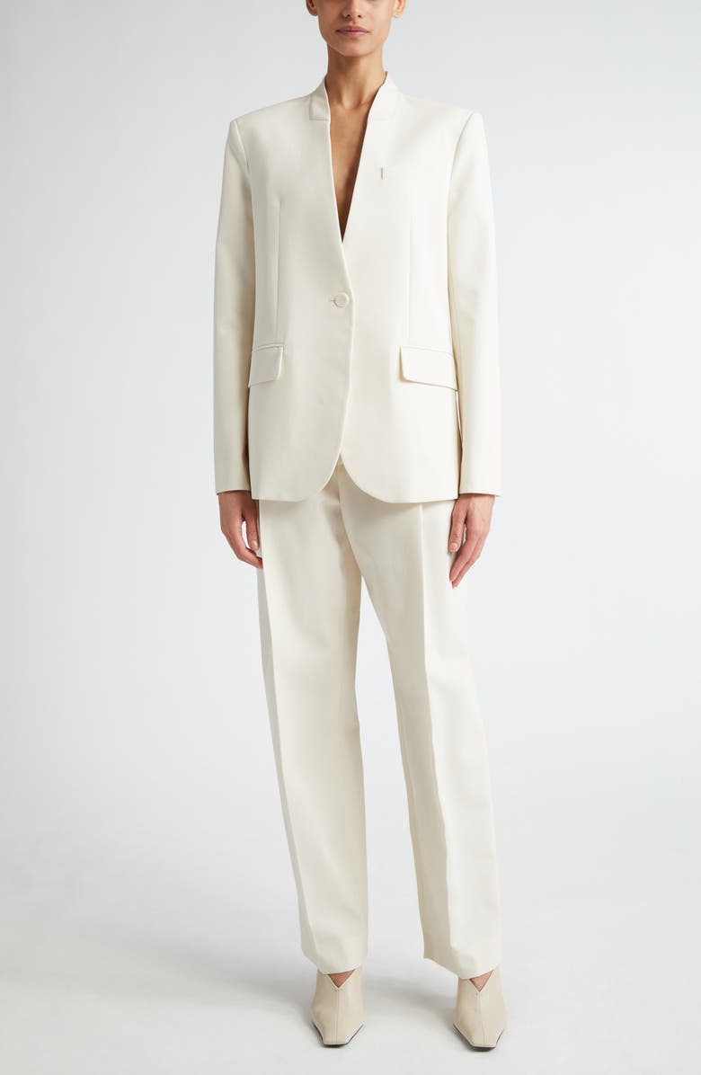 Maria McManus Collarless Organic Cotton Blazer, Alternate, color,
