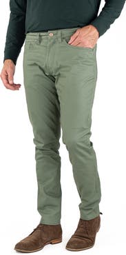Tailor Vintage Straight Leg Stretch Cotton Twill Pants