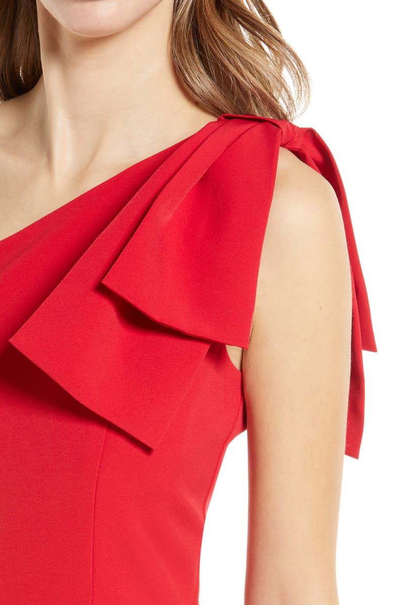 Julia Jordan One-Shoulder Sheath Dress, Alternate, color, 