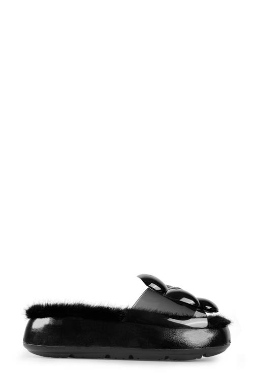 Shop Zigi Cass Faux Fur Lined Sandal In Black