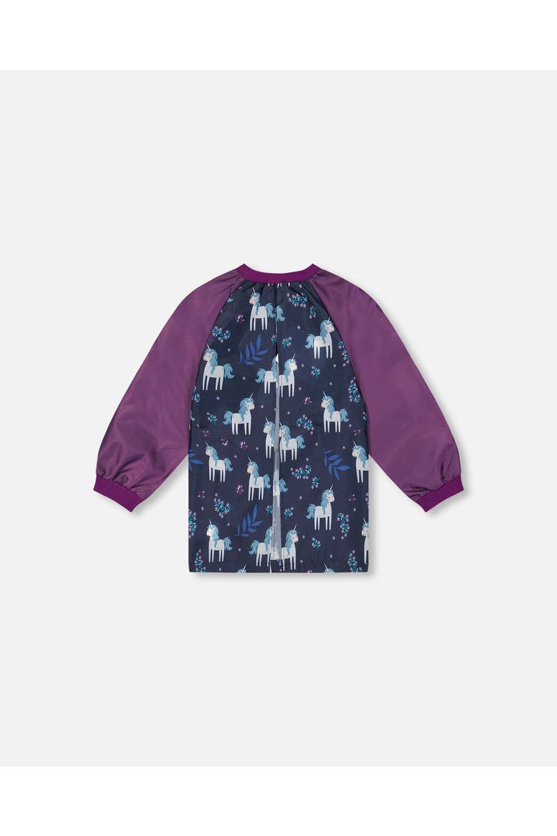 Girl Unicorn Practical Durable Protective Apron, Alternate, color, Blue and Purple Unicorn Print