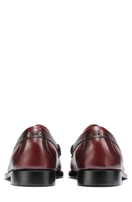 G.h.bass Larkin Tassel Brogue Weejun Loafer In Burgundy