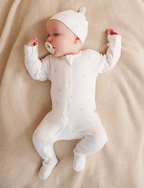 Purebaby 4 Pack Zip Footie Unisex In Neutral