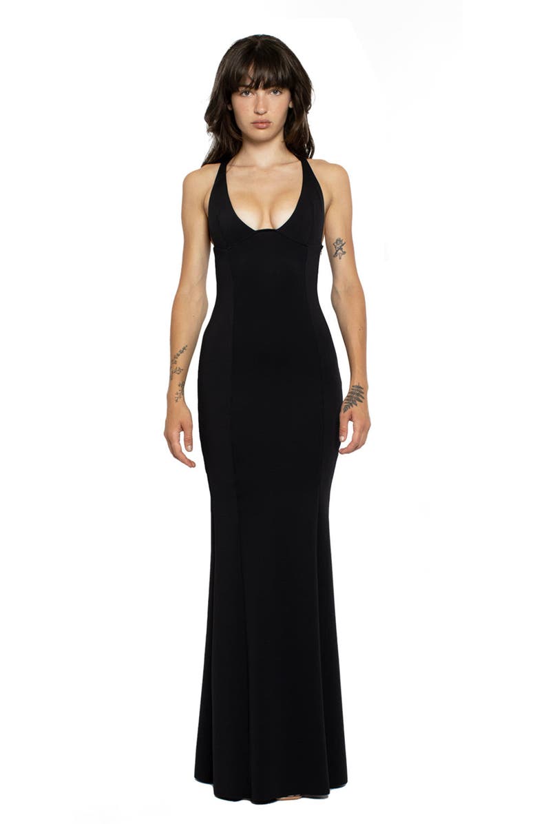 Mother of All Emanuele Dress, Main, color, Black