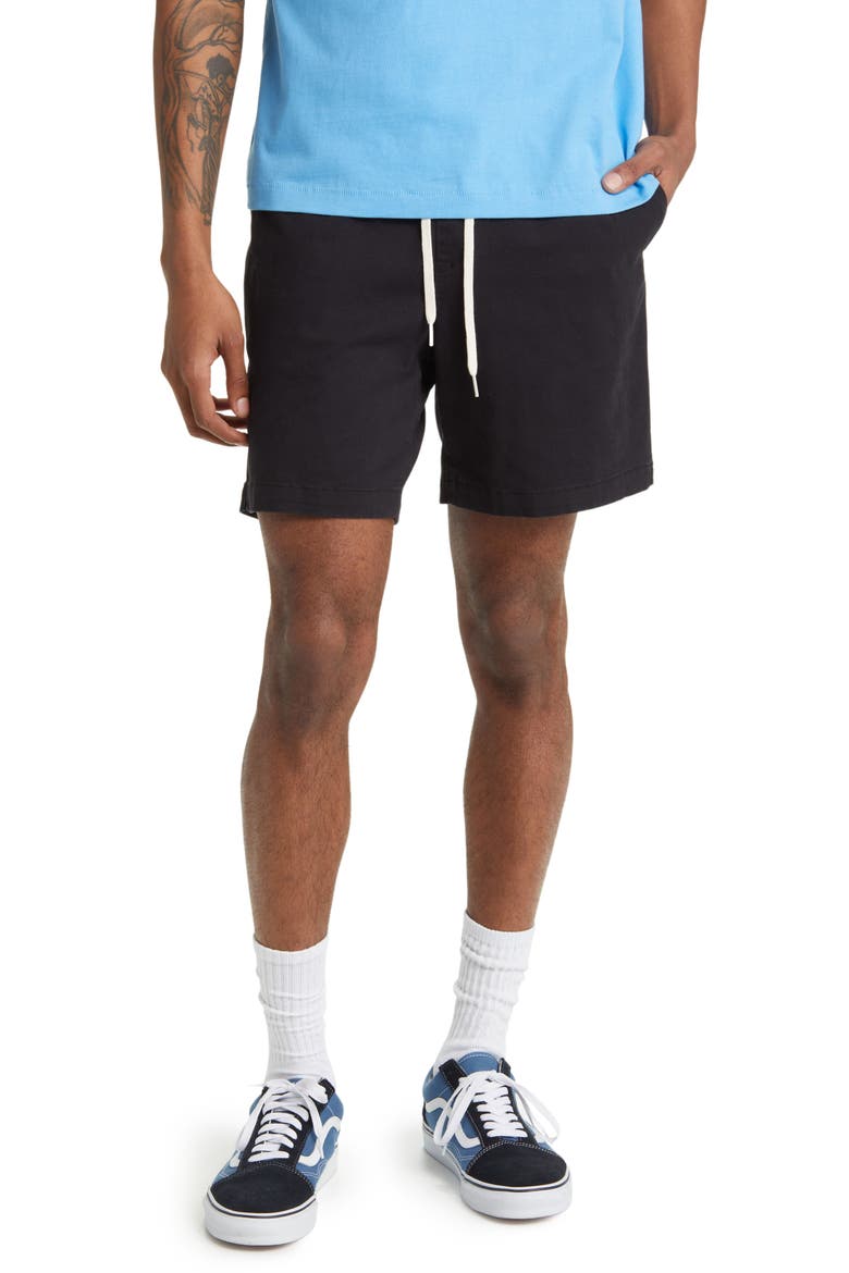 Reed Twill Volley Shorts, Main, color, BLACK ONYX