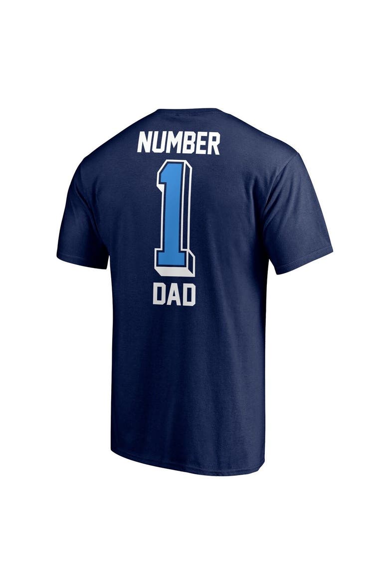 Men's Fanatics Branded Navy Tennessee Titans #1 Dad T-Shirt, Alternate, color, Navy