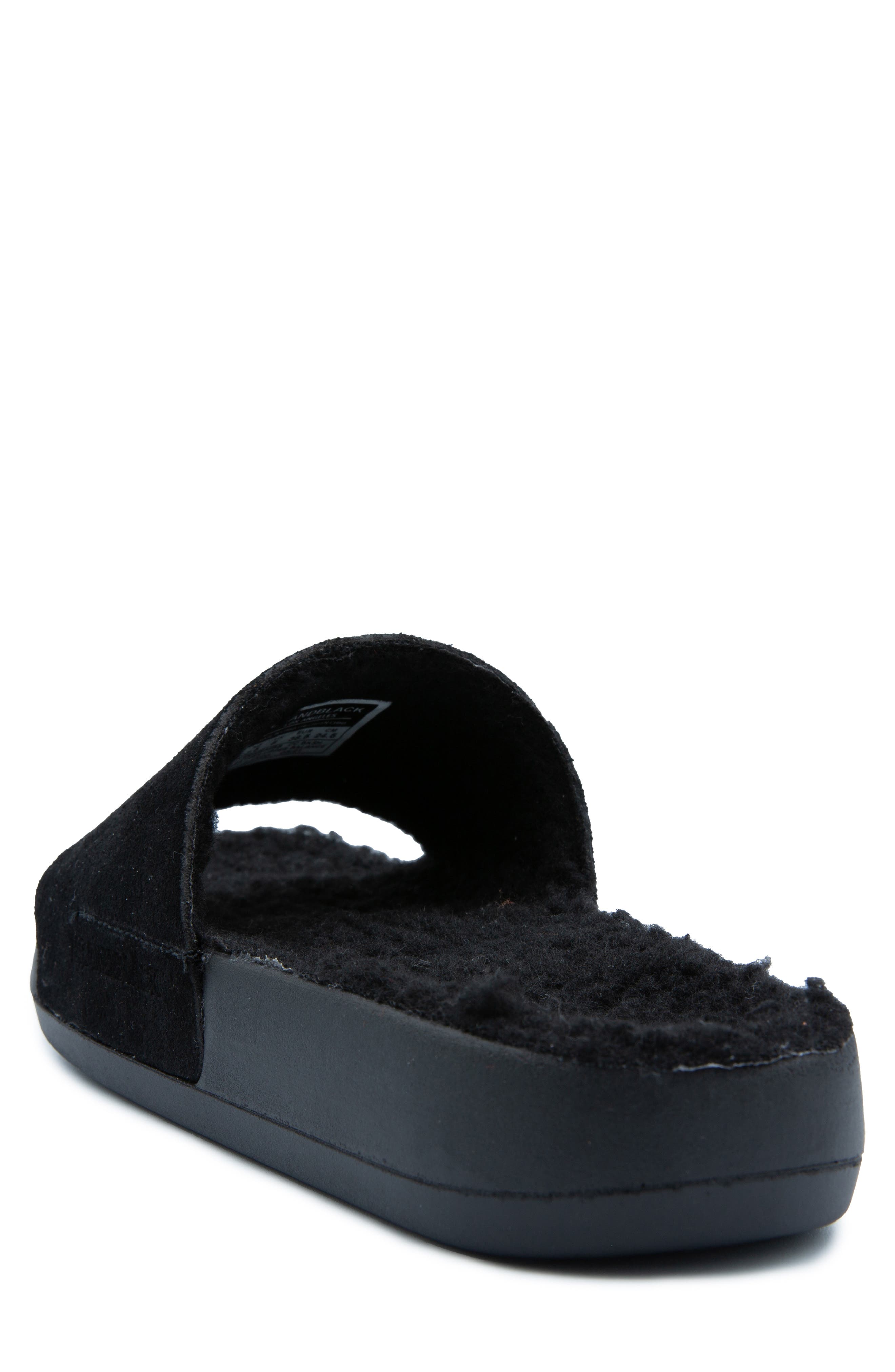 BRANDBLACK Apres Kashiba Faux Shearling Slide Sandal, Alternate, color, 
