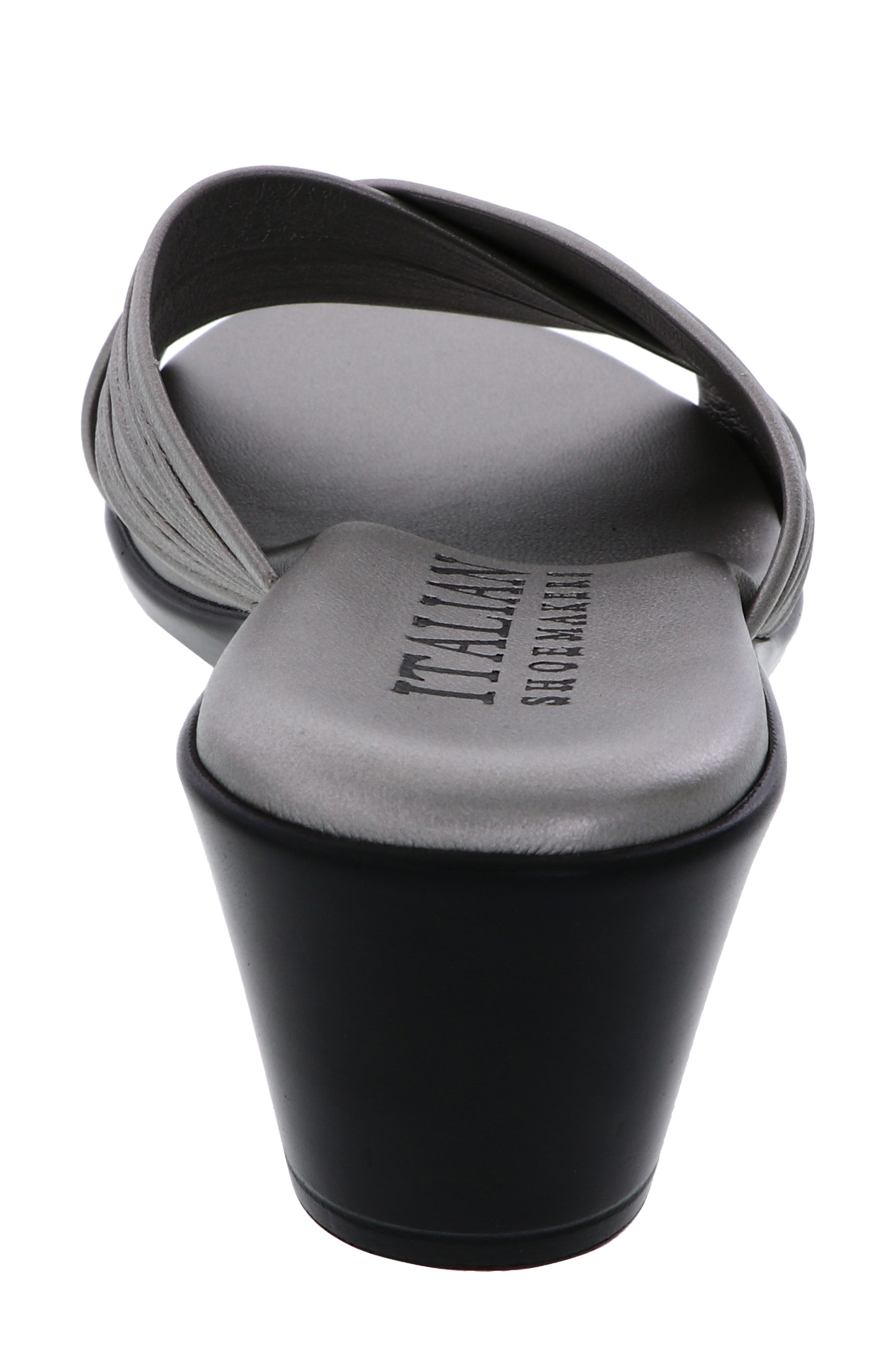 ITALIAN SHOEMAKERS Kenny Wedge Slide Sandal, Alternate, color, Pewter