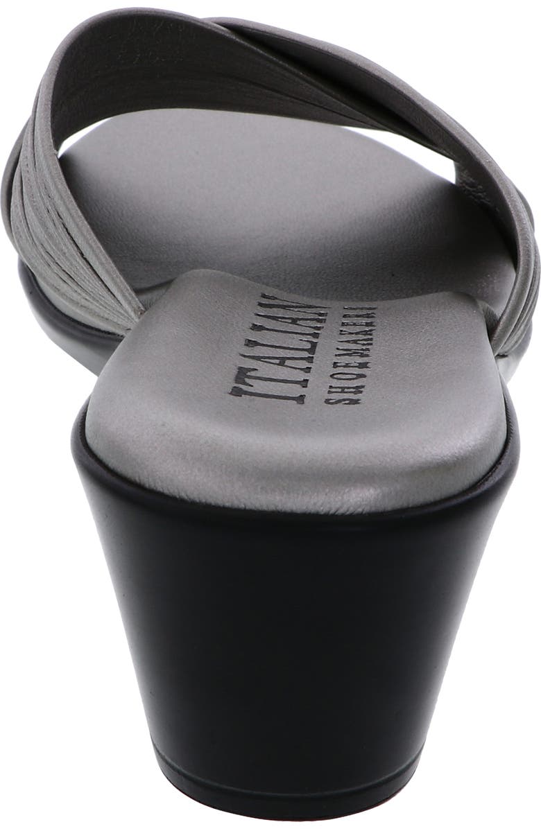 ITALIAN SHOEMAKERS Kenny Wedge Slide Sandal, Alternate, color, Pewter