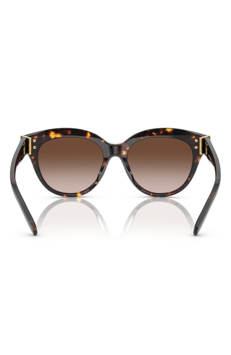 Tory Burch 53mm Gradient Phantos Sunglasses, Alternate, color, 20161353 Brown Tort