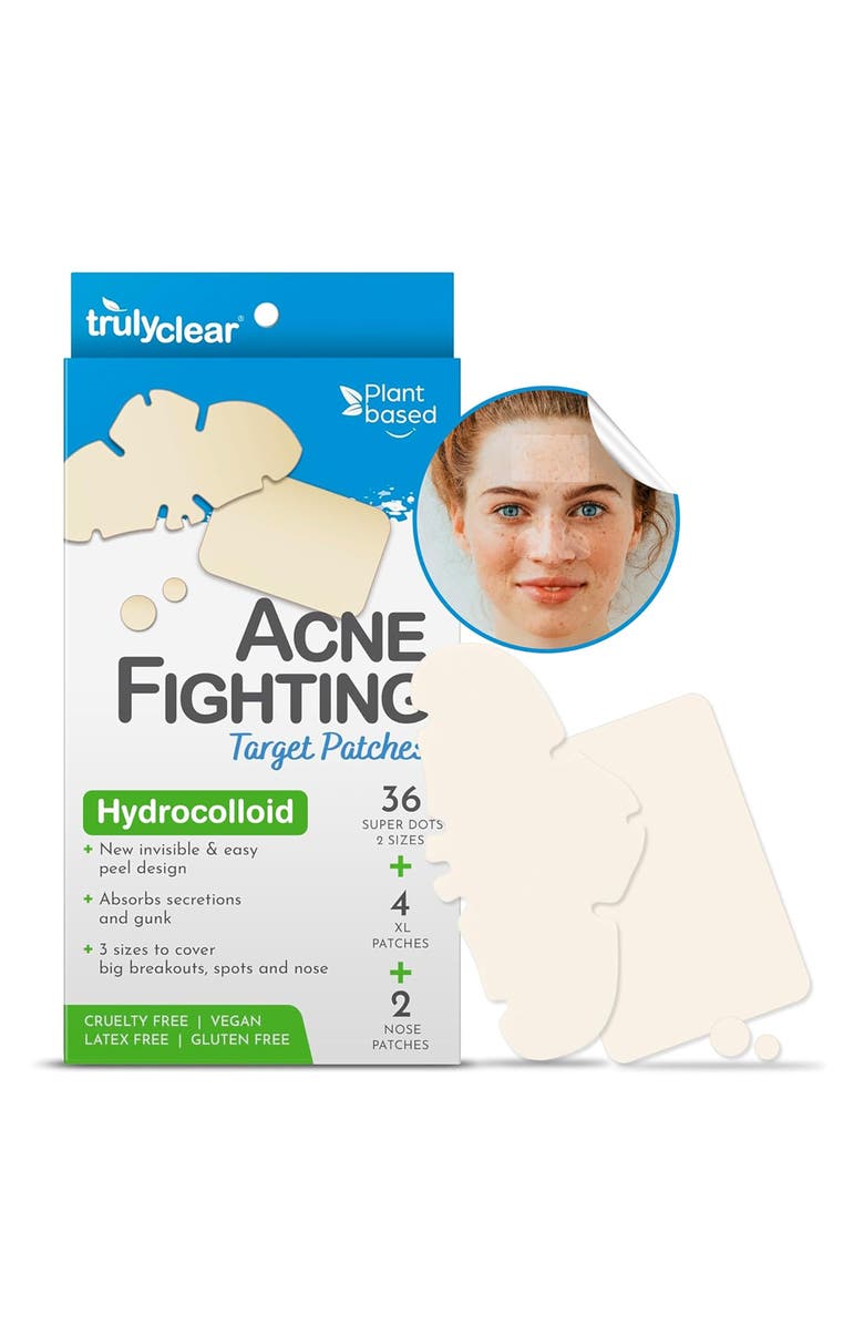 TRULY CLEAR Target Patches, 42 Count, 4 Sizes, Alternate, color, Multicolored