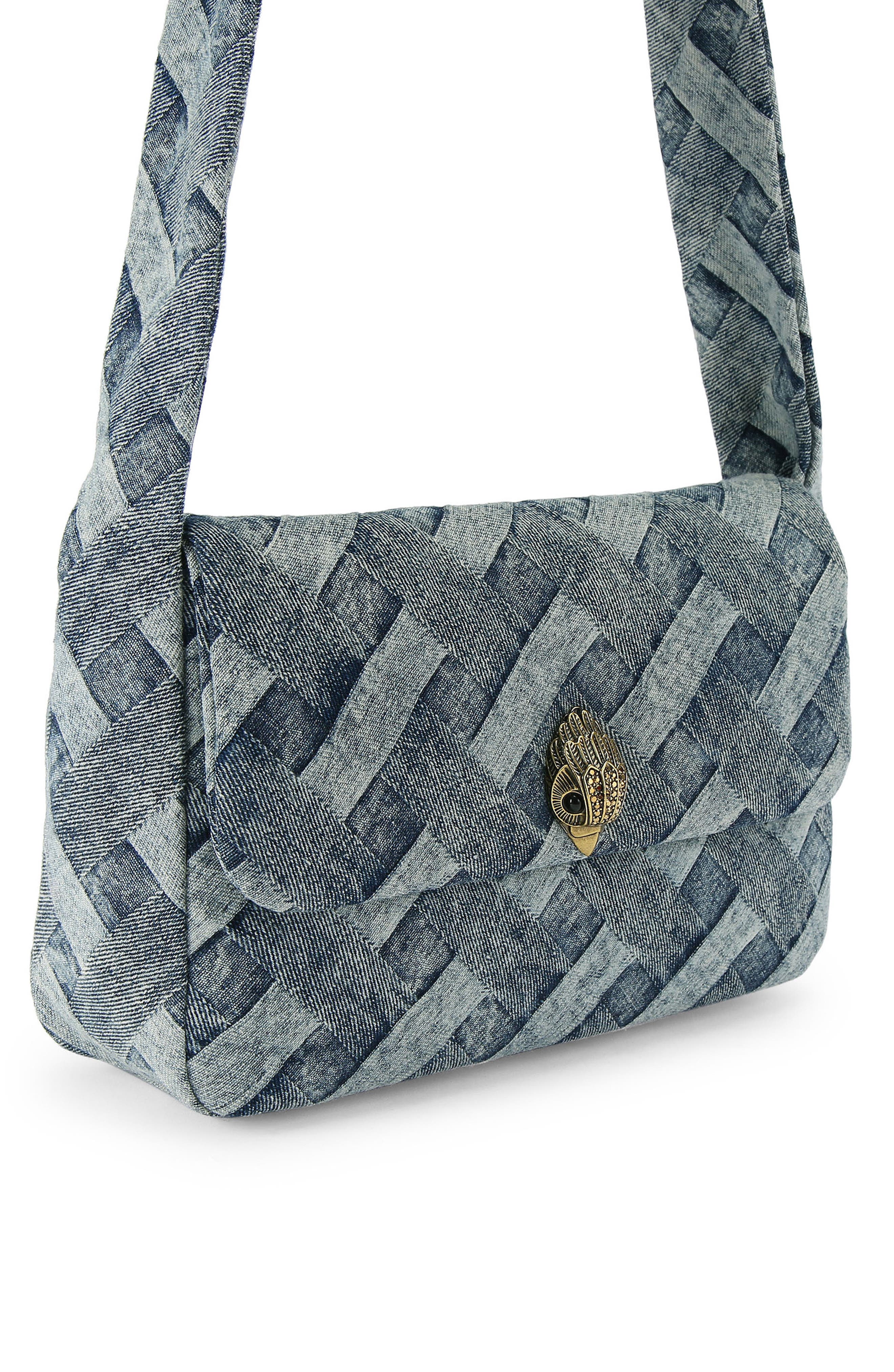 Kurt Geiger London Kensington Knot Shoulder Bag, Alternate, color, Navy