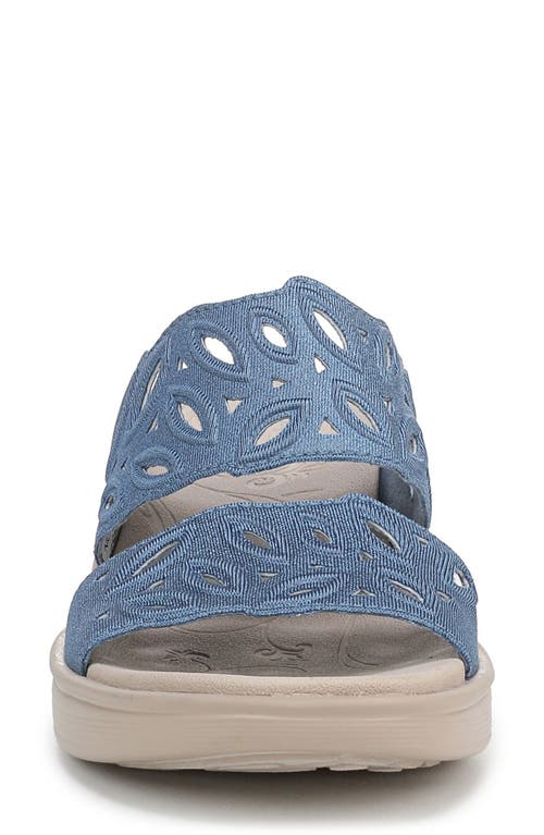 Lifestride Delight Platform Wedge Slide Sandal In Blue