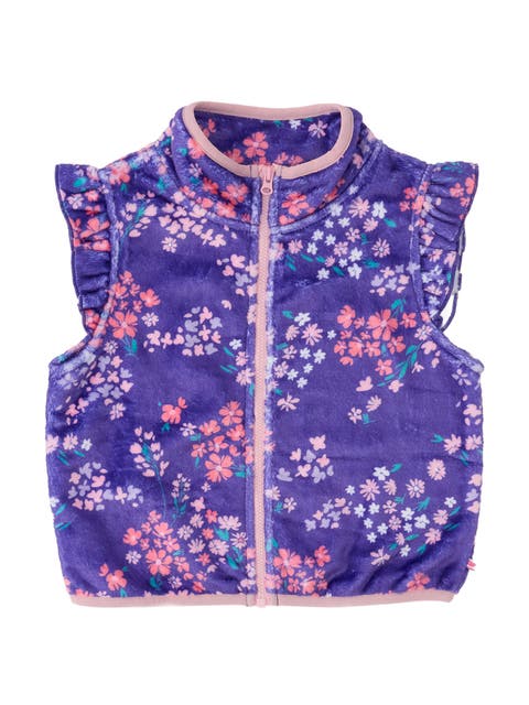 Ruffle Marshmallow Fleece Vest
