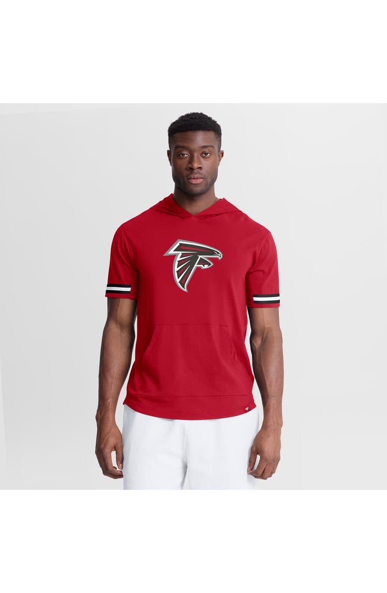 FANATICS Men's Fanatics Red Atlanta Falcons Optimal Play Short Sleeve Hooded T-Shirt, Main, color, Red