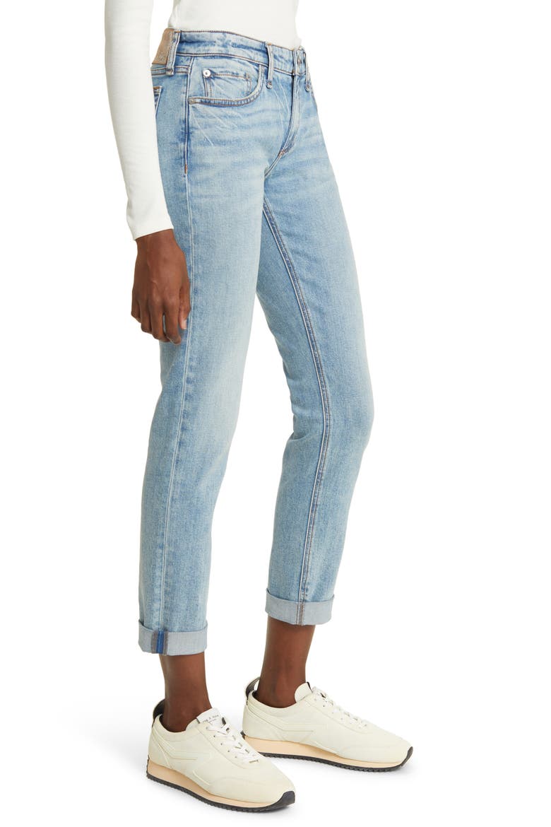 Dre Low Rise Slim Boyfriend Jeans, Alternate, color, DAPHNE