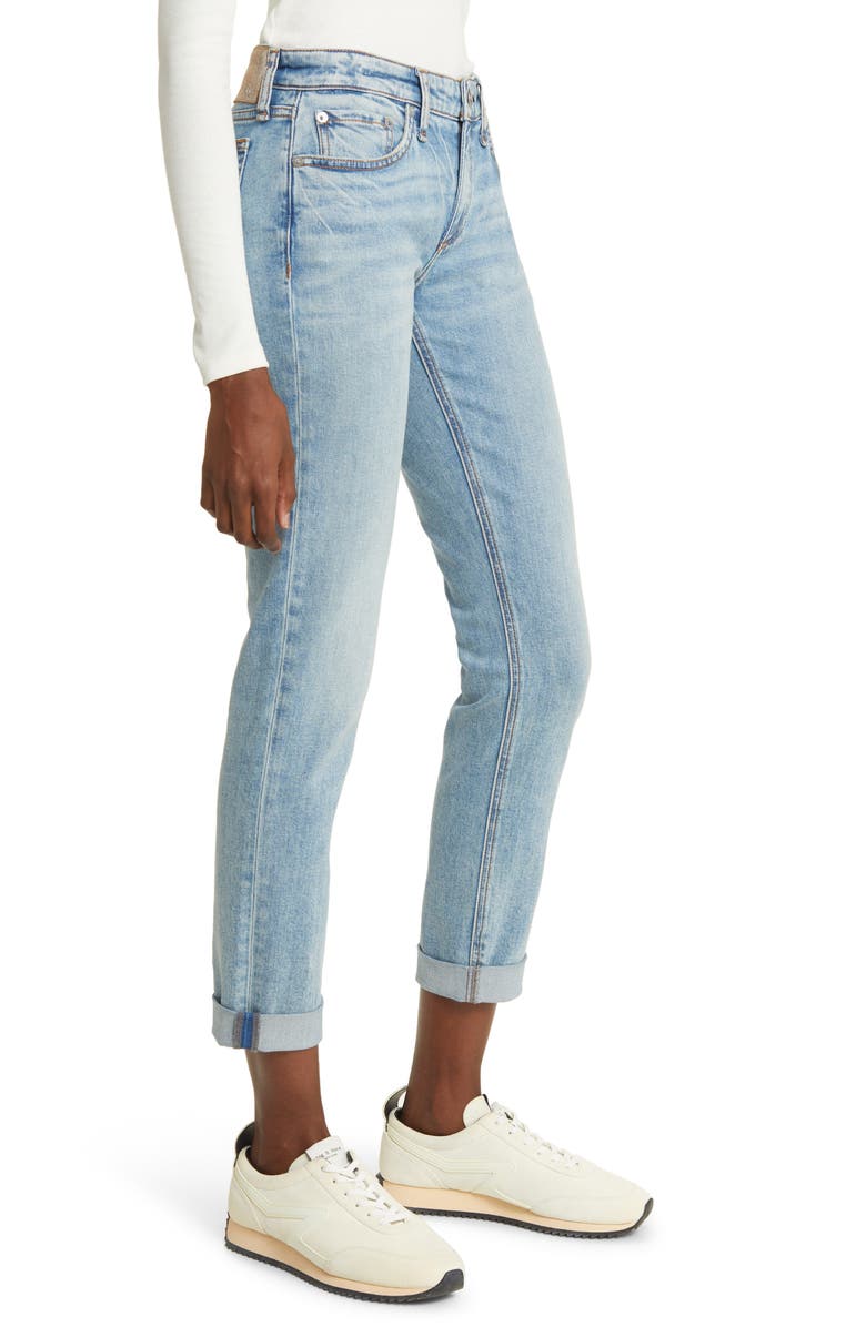 rag & bone Dre Low Rise Slim Boyfriend Jeans, Alternate, color, Daphne