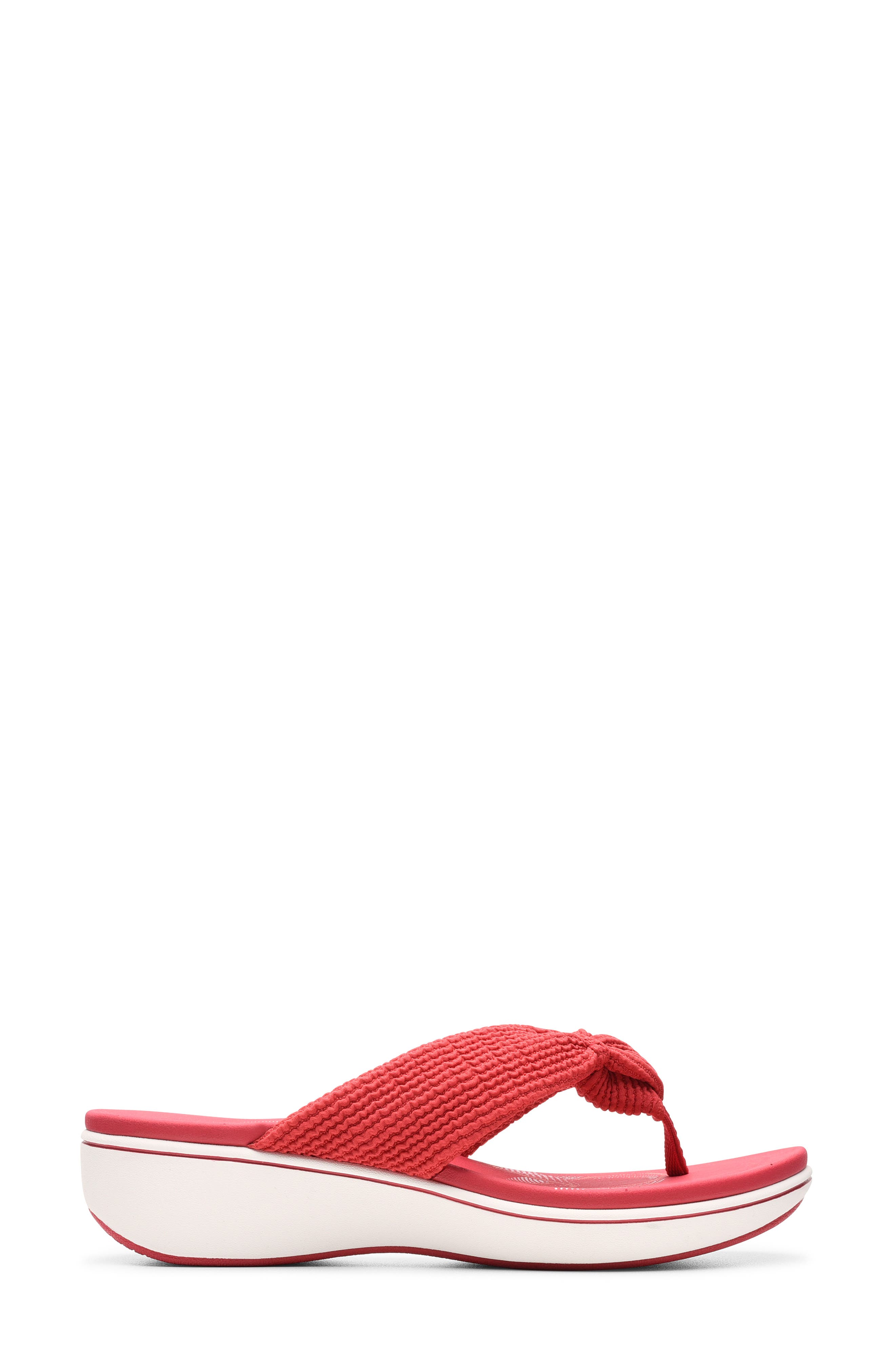 Clarks<sup>®</sup> Breezerae Erin Wedge Sandal, Alternate, color, Cherry