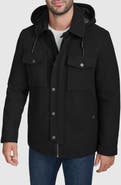 Cole Haan Signature Wool Blend Hooded Field Jacket