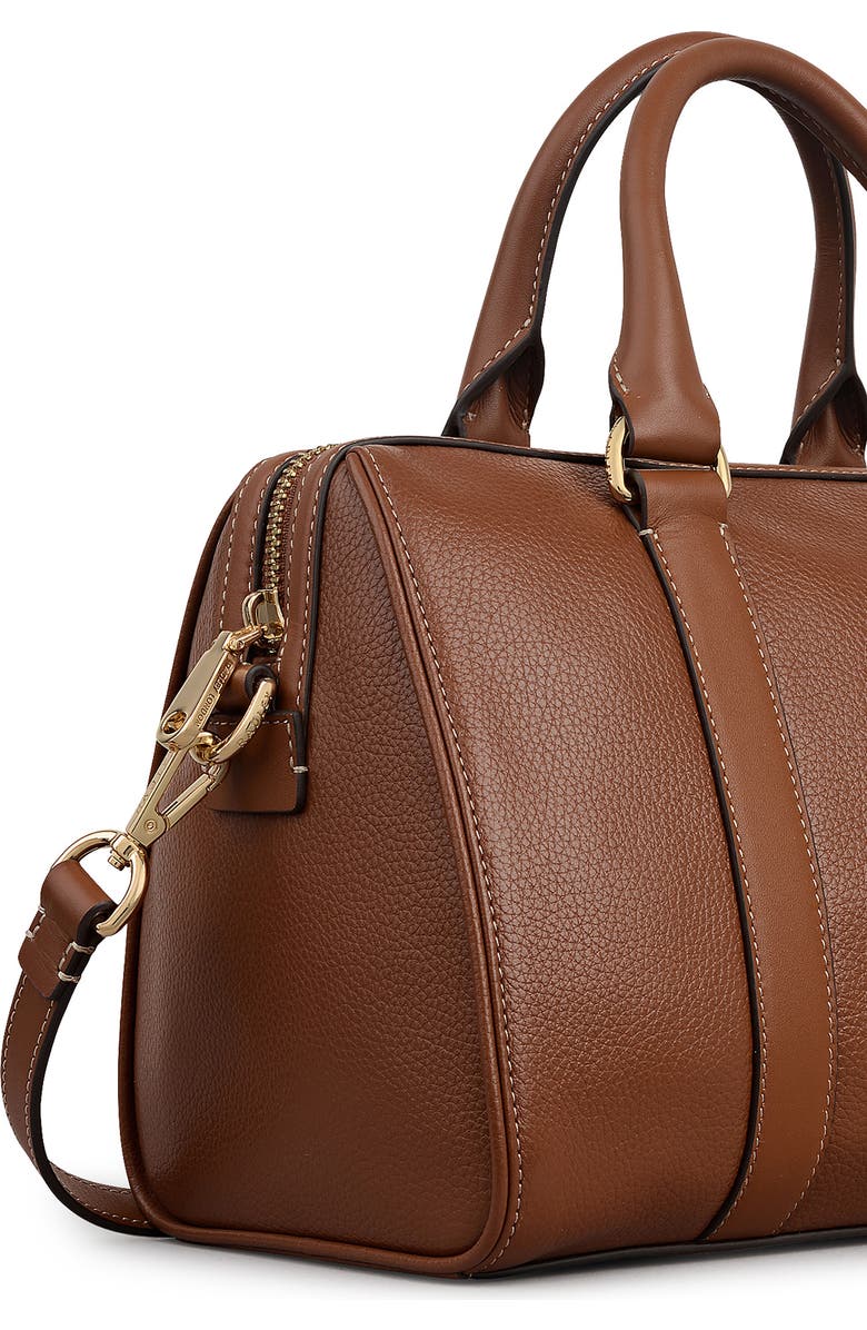 Radley Noble Alley Medium Ziptop Satchel Bag, Alternate, color, Cognac